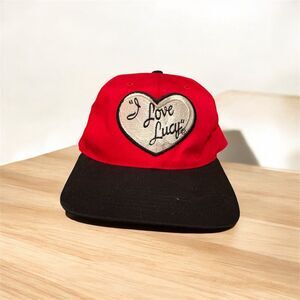 Vintage I Love Lucy Red Snapback Hat Unisex Adjustable